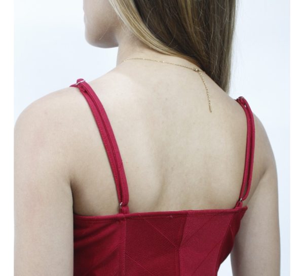 Top Americano Marca Haute Monde Con Tirantes Tela Tipo Stres - Imagen 5