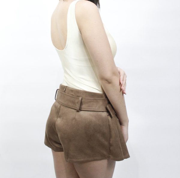 Falda  Americana Marca Haute Monde Flisada Con Sinturon - Imagen 4