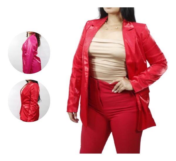 Blazer Americano  Cloud Tem Modelo Casual - Imagen 3