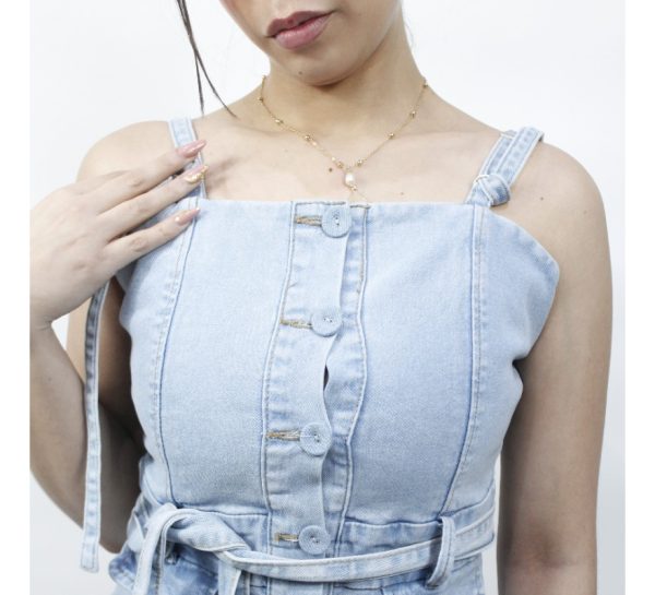 Top Aimportado Marca Salvaje De Jeans - Imagen 4