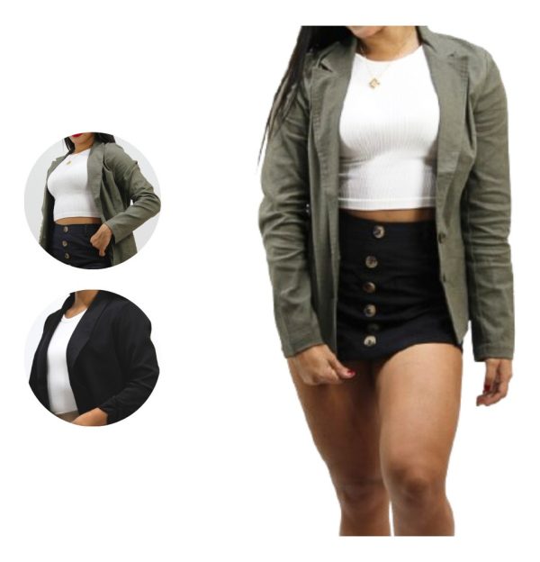 Blazer Americano Marca Dazztipo Casual