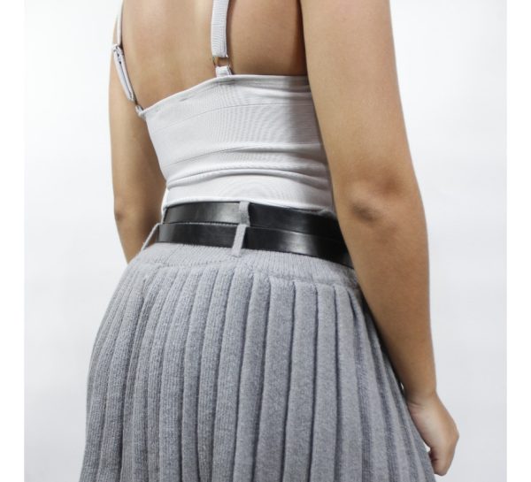 Falda  Americana Marca Haute Monde Flisada Doble Correa - Imagen 4