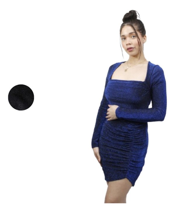 Vestido Americano Marca Iris Con Mangas Acurrugado