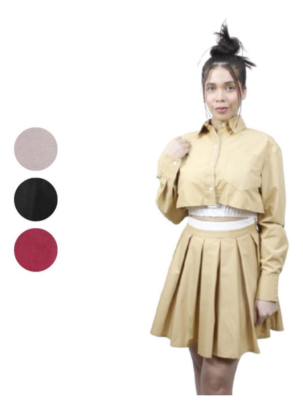 Set Importado Con Manga Y Falda Marca Love Couture