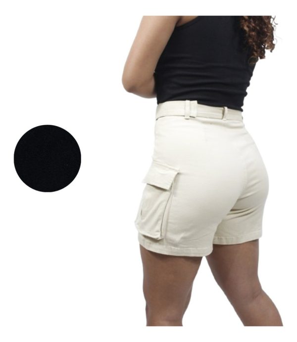Short Americano Marca Active Modelo Cargo Con Correa